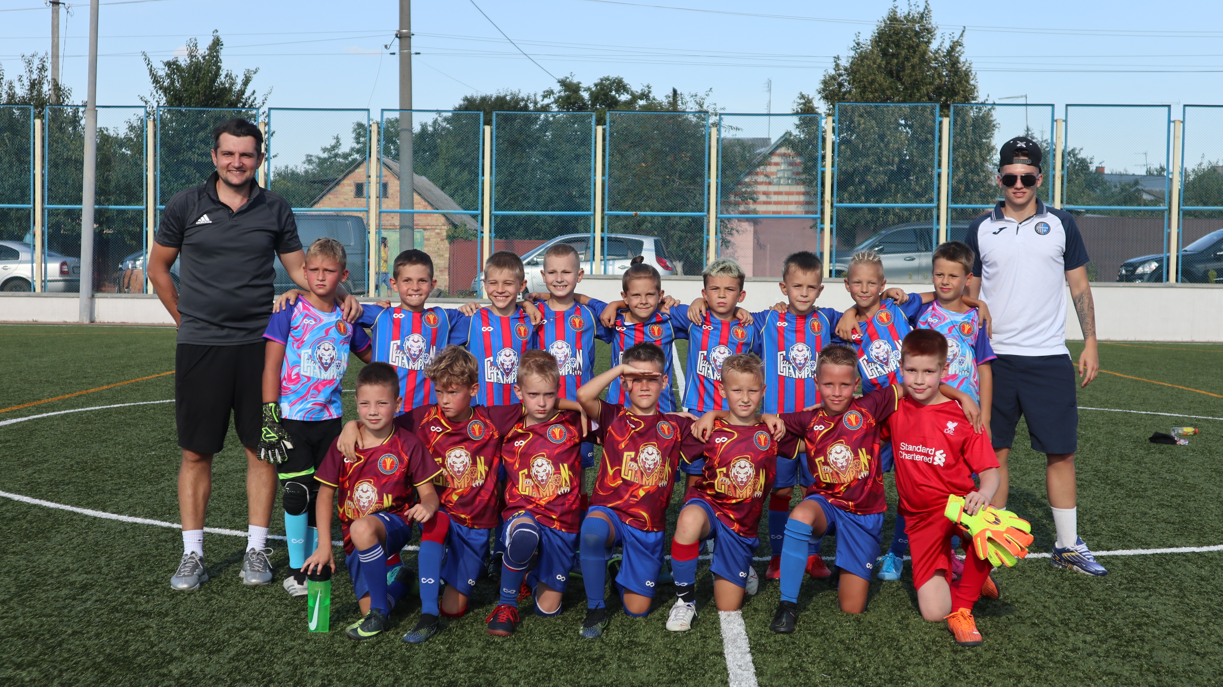 Group photo of the team at the summer tournament